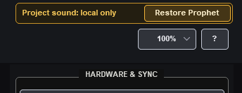 ReaProphet Restore Prophet project recall controls